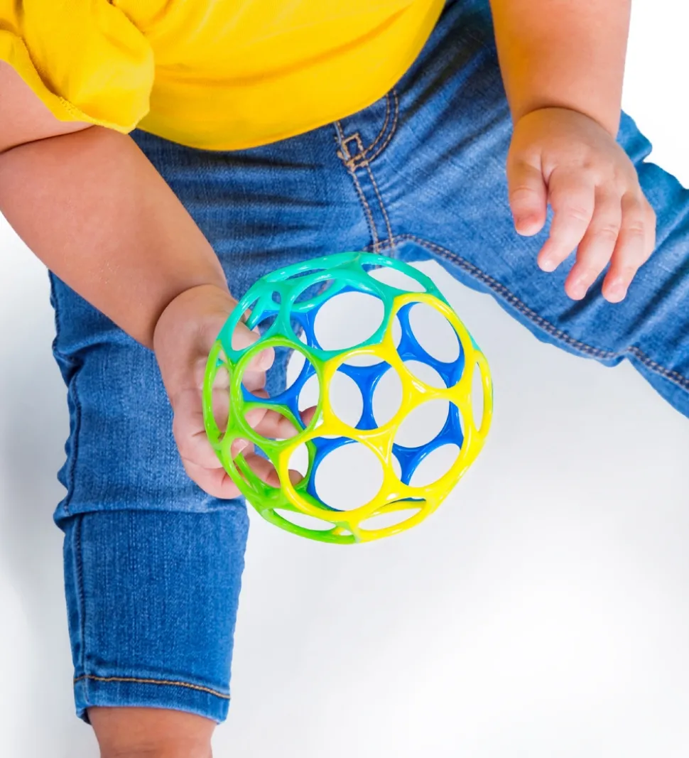 Oball Classic Bold - 8 cm - Blå/Turkis/Gul/Grøn
