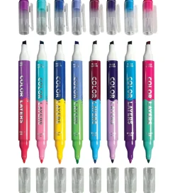 Ooly Dobbeltsidede Tuscher - 8 stk - Color Layers