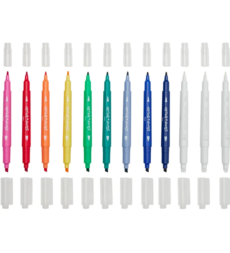 Ooly Dobbeltsidede Tuscher - 9 stk. - Stamp-A-Doodle