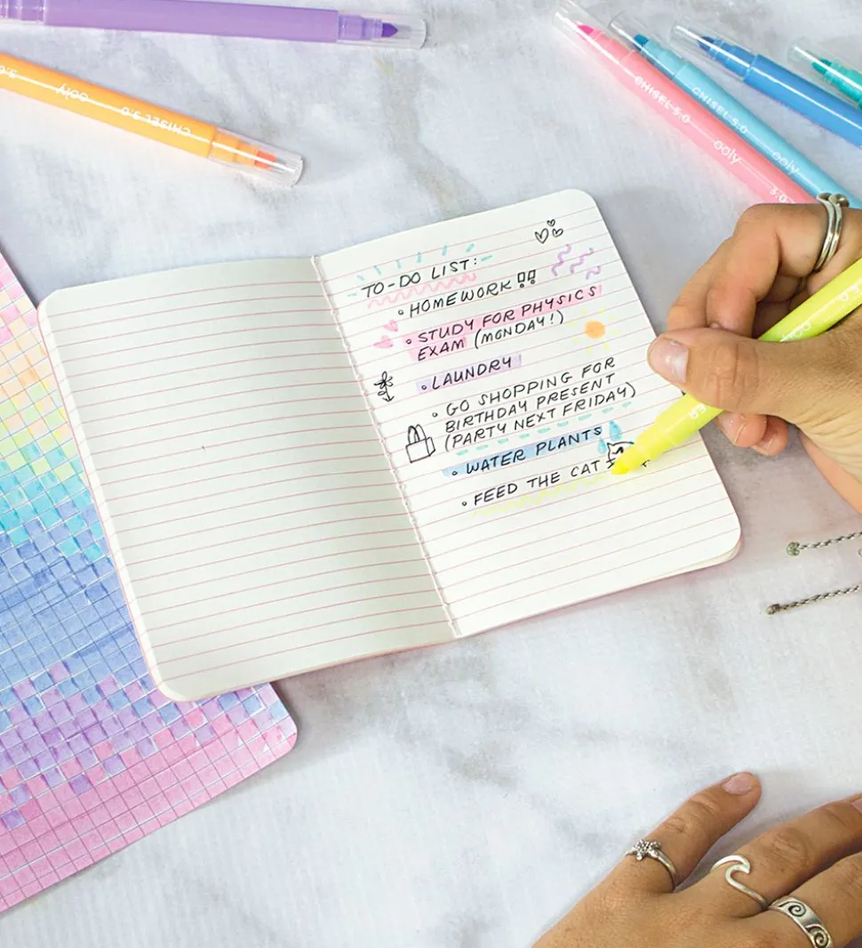 Ooly Dobbeltsidet Tuscher - 8 Stk - Pastel Liners Dual Tip Marke