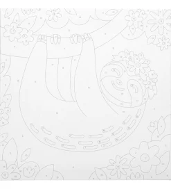 Ooly Paint By Number Sæt - Happy Sloth