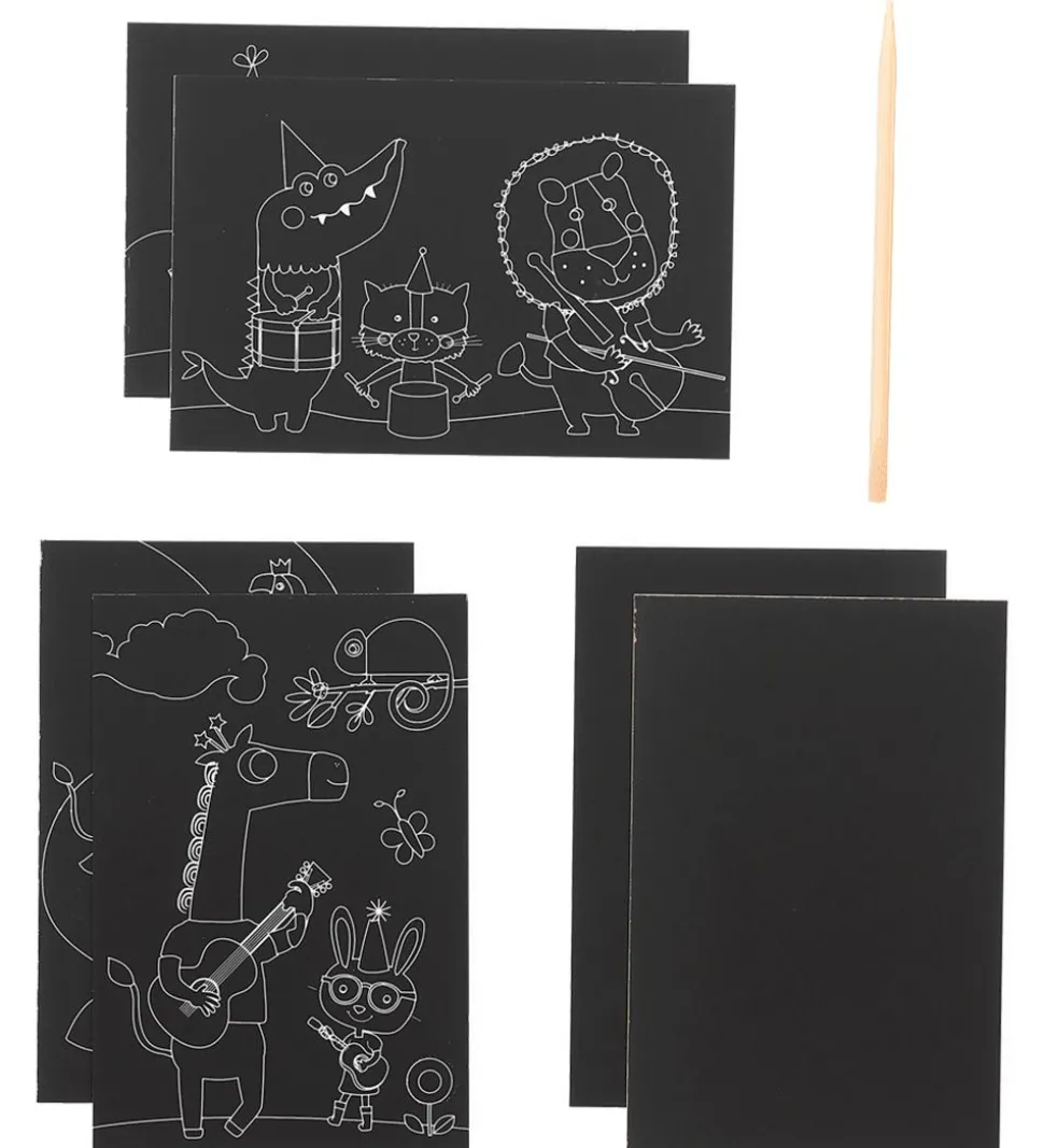 Ooly Scratch and Scribble Mini Sæt - Safari Party