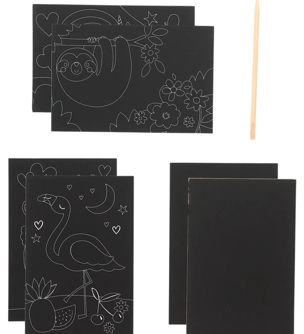 Ooly Scratch and Scribble Mini Sæt - Funtastic Friends