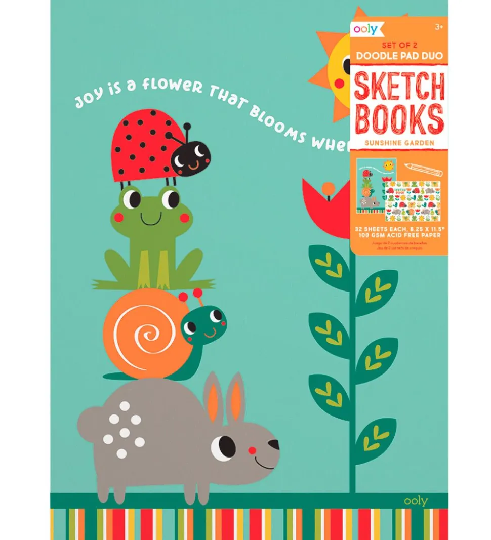 Ooly Sketchbog - 2-pak - Sunshine Garden