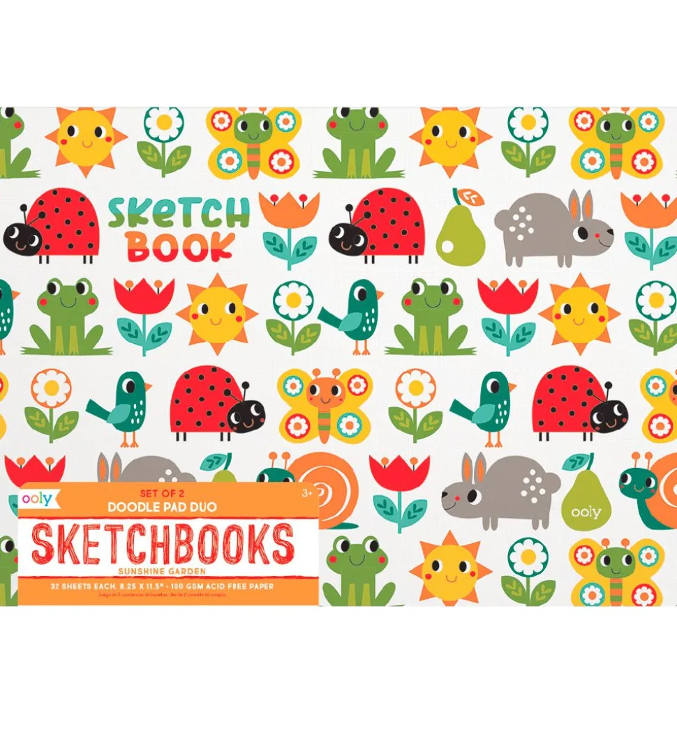 Ooly Sketchbog - 2-pak - Sunshine Garden