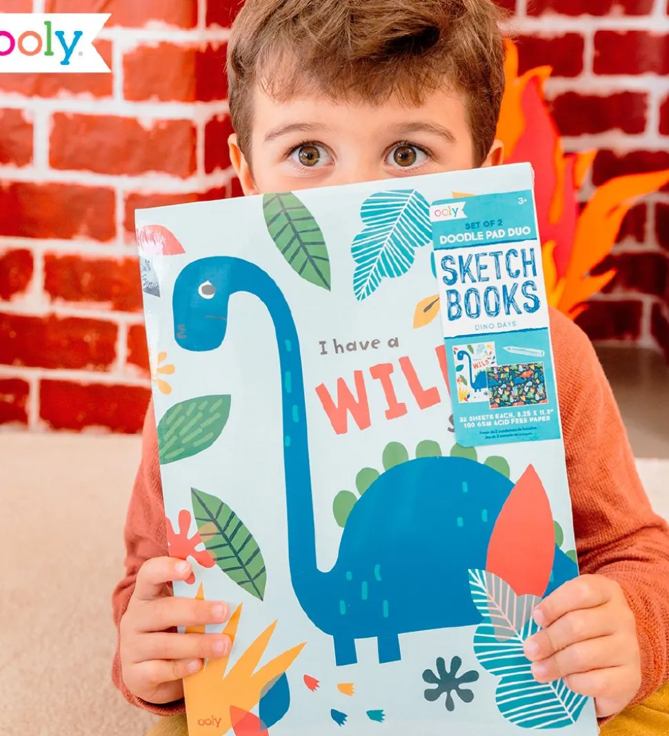Ooly Skitsebog - 2-pak - Dino Days
