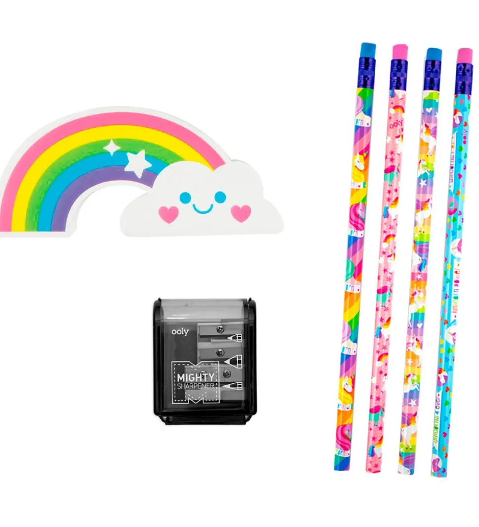 Ooly Skolesæt - Unicorns - Happy Pack