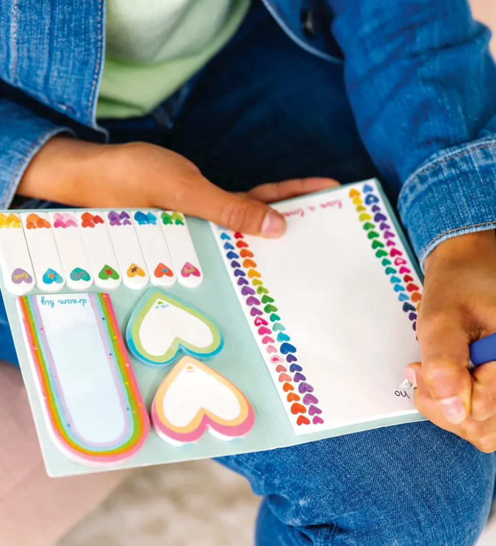 Ooly Sticky Notes Bog - Side Notes - Rainbow Hearts