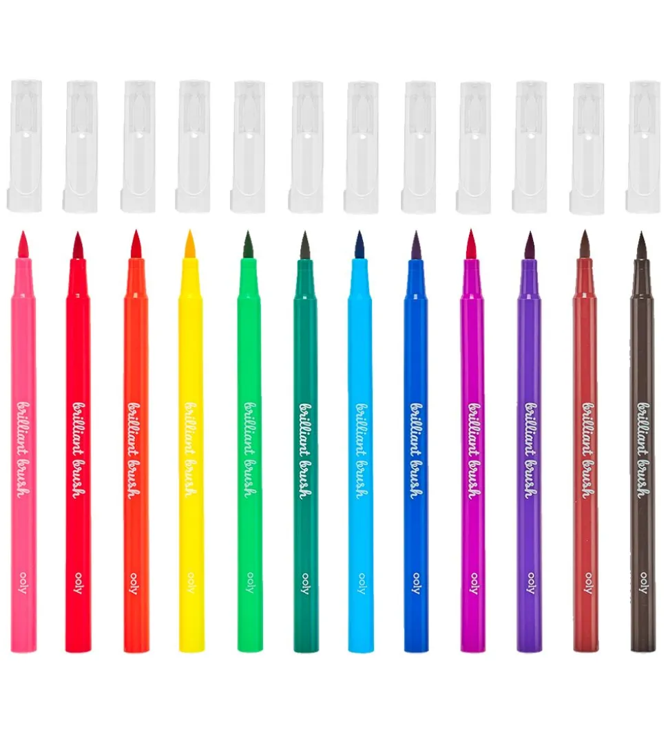 Ooly Tuscher - 12 Stk - Brilliant Brush Markers