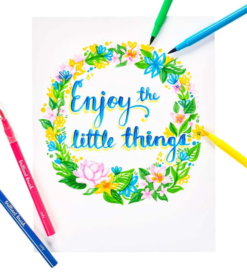 Ooly Tuscher - 12 Stk - Brilliant Brush Markers