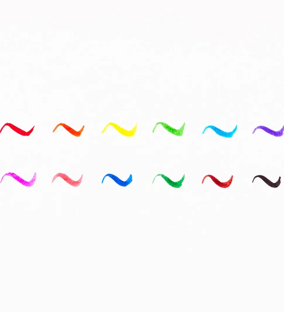 Ooly Tuscher - 12 Stk - Brilliant Brush Markers