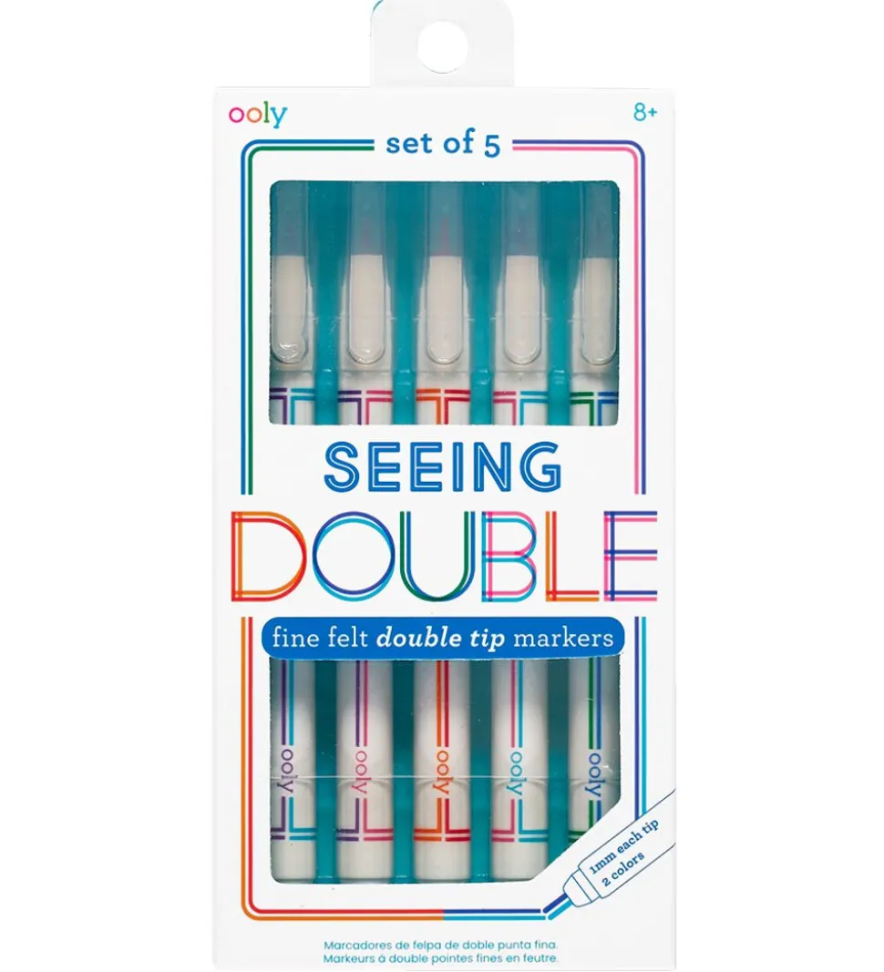 Ooly Tuscher - 5 Stk - Seeing Double Fine Double Tip Markers