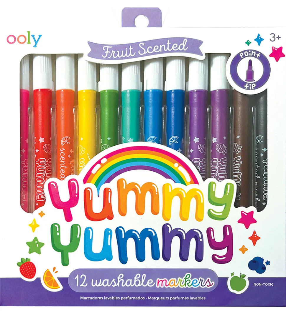 Ooly Tuscher m. Frugtduft - 12 stk - Yummy Yummy