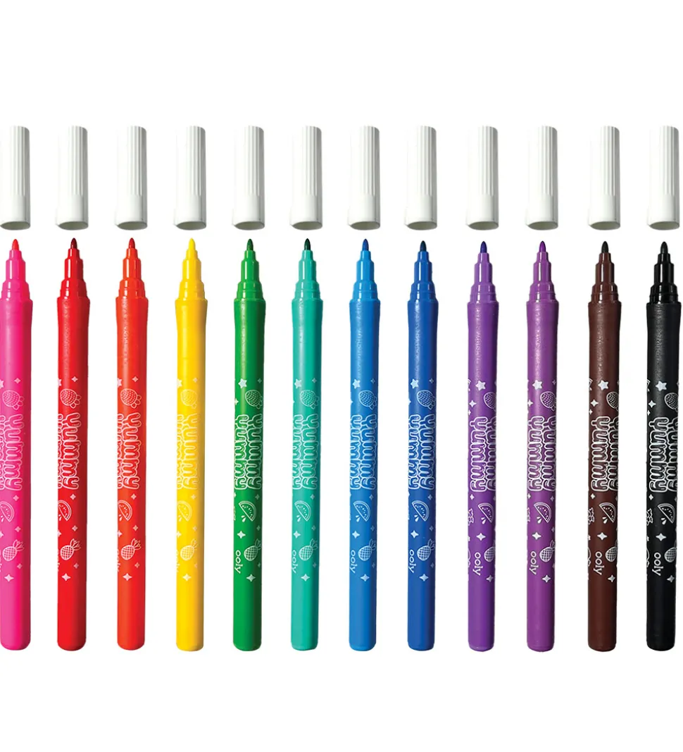 Ooly Tuscher m. Frugtduft - 12 stk - Yummy Yummy