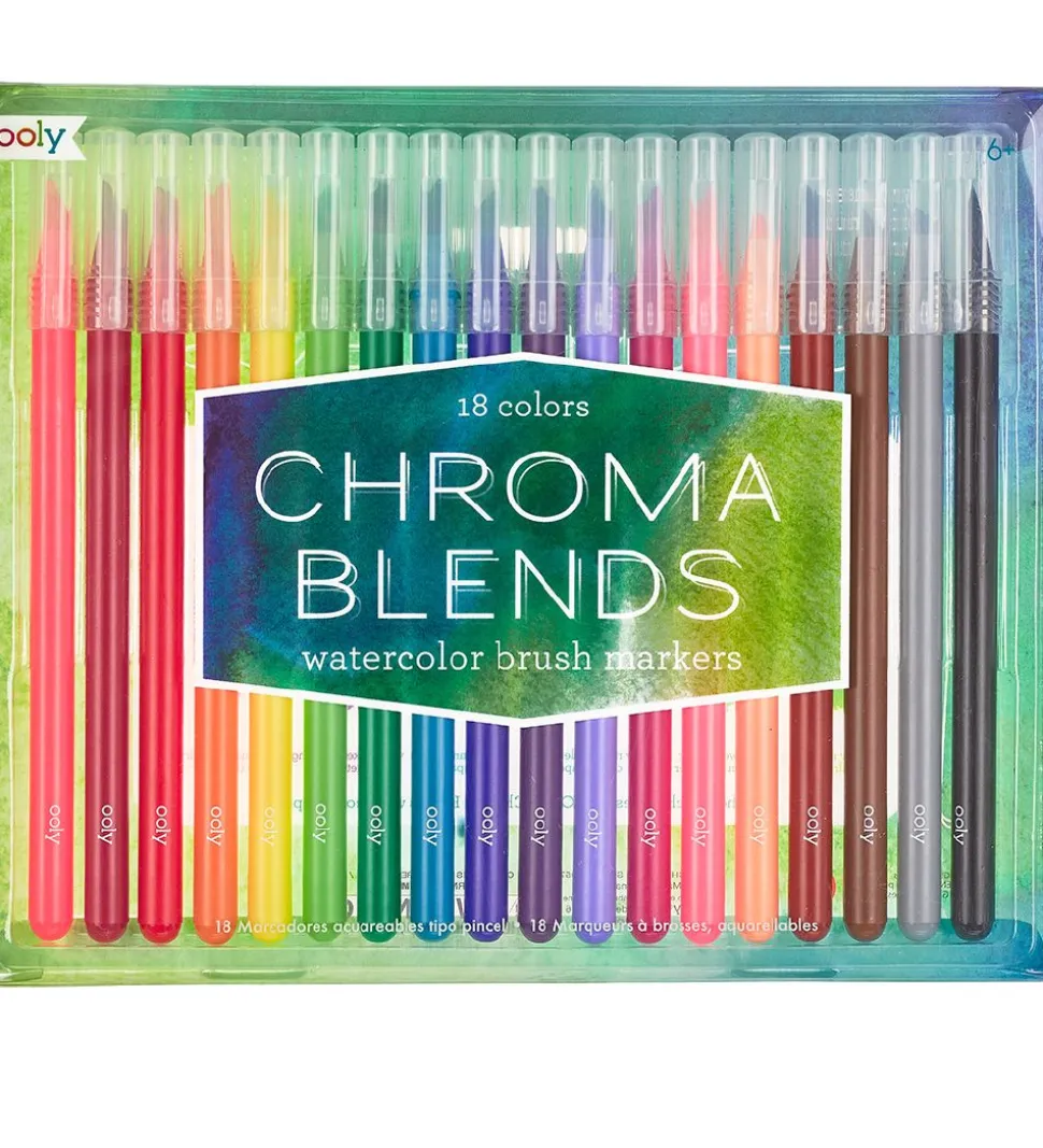 Ooly Vandfarver - Chroma Blends - 18 stk