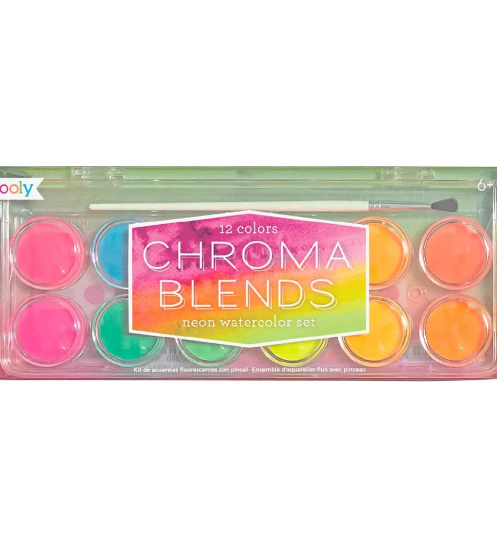 Ooly Vandfarver - Chroma Blends - 12 stk - Neon