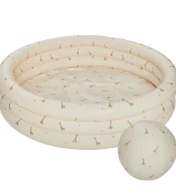 OYOY Badebassin m. Badebold - 120x26 cm - Butter/Giraffe