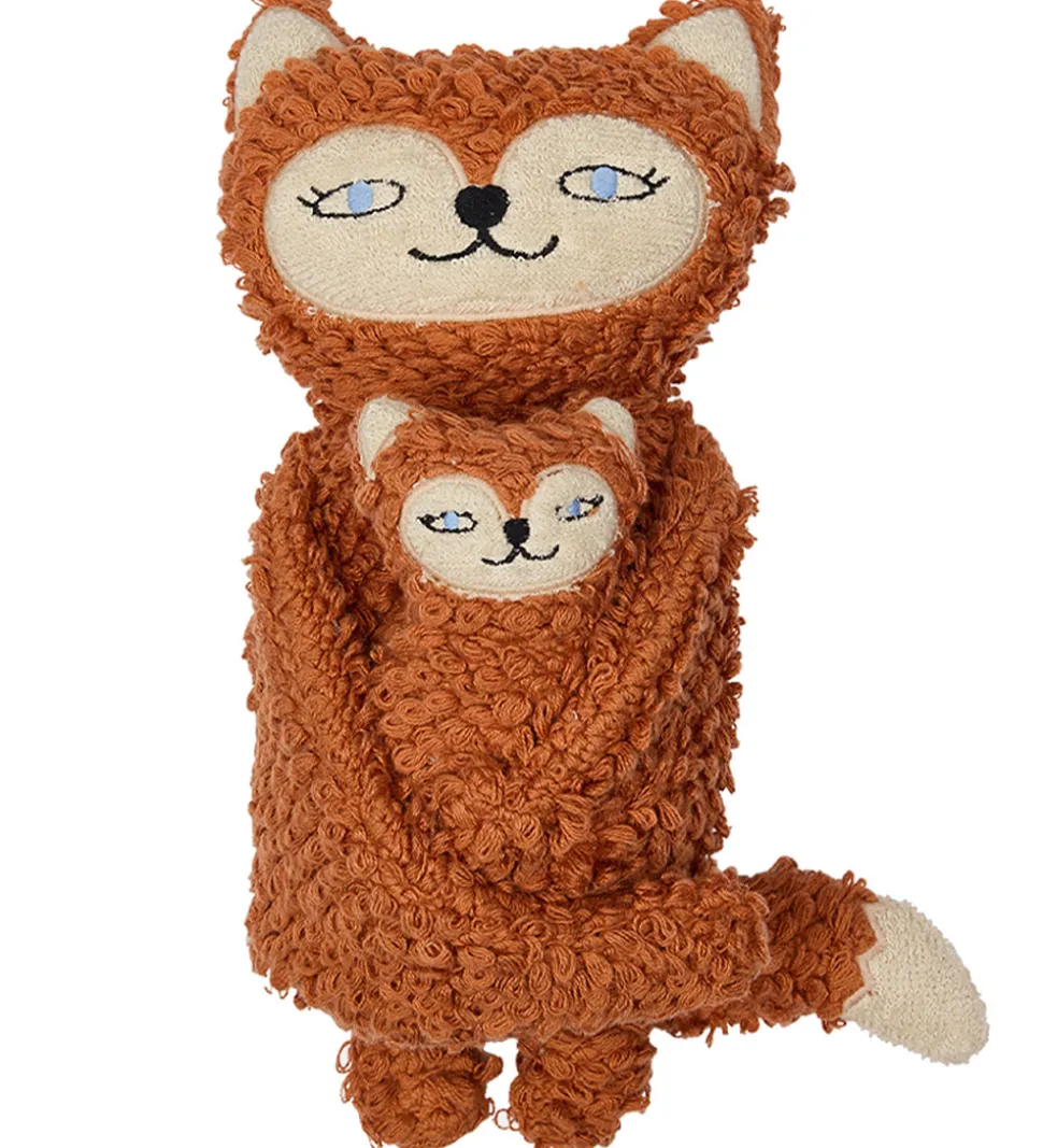 OYOY Bamse - Frida & Baby Felix Fox - Caramel