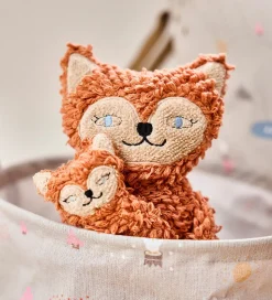 OYOY Bamse - Frida & Baby Felix Fox - Caramel