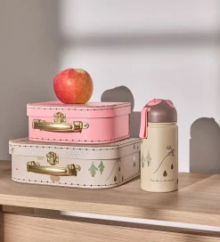 OYOY Kuffertsæt - 2-pak - Deer & Duck - Camel/Rose