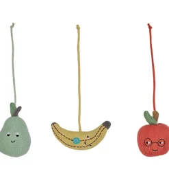 OYOY Ophæng - 3 stk - Frugt - Yellow / Red / Green