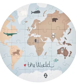 OYOY Puslespil - Verden - 32 Brikker