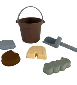 OYOY Strandsæt - 21,3x18 cm - Silikone - Leo - Choko