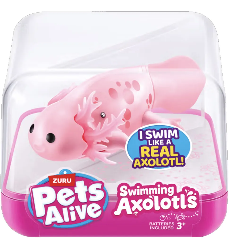Pets Alive Badelegetøj - Swimming Axolotl - Rosa