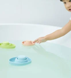 PlanToys Badelegetøj - Naturgummi - Speedbåd/Ubåd - Pastelgrøn