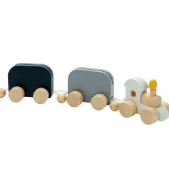 PlanToys Trælegetøj - Fødselsdagstog - Træ