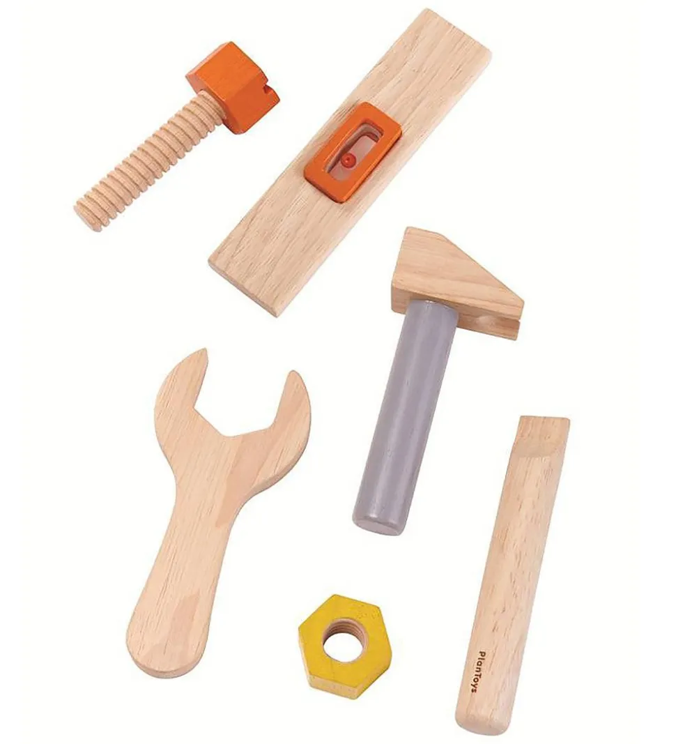 PlanToys Værktøjsbælte m. Værktøj - Træ