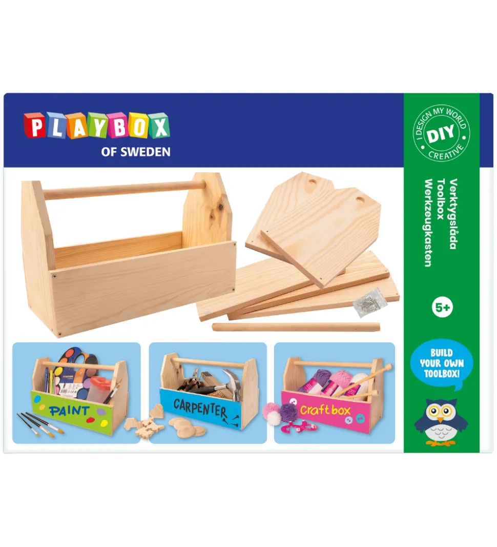Playbox Byg-selv kasse - Træ