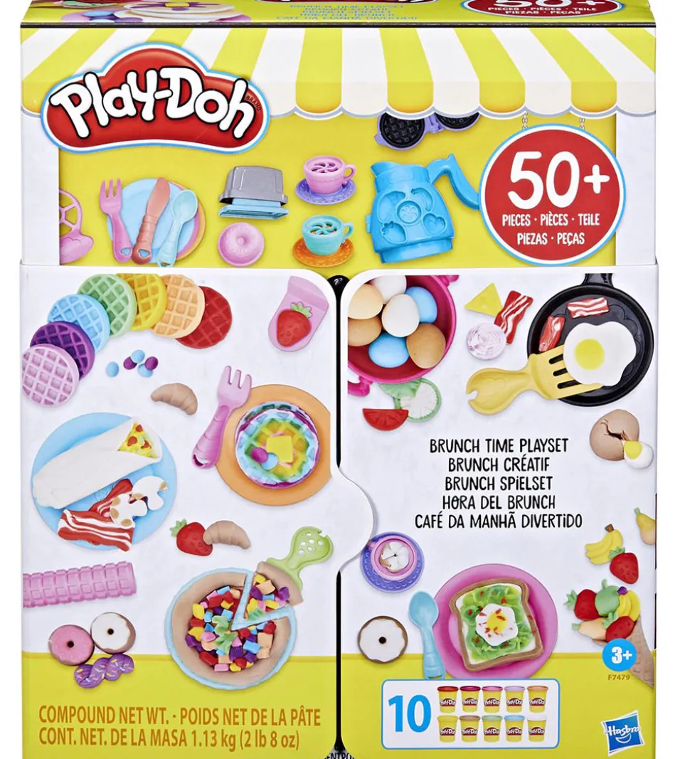 Play-Doh Modellervoks - 50 Dele - Brunch Time Playset
