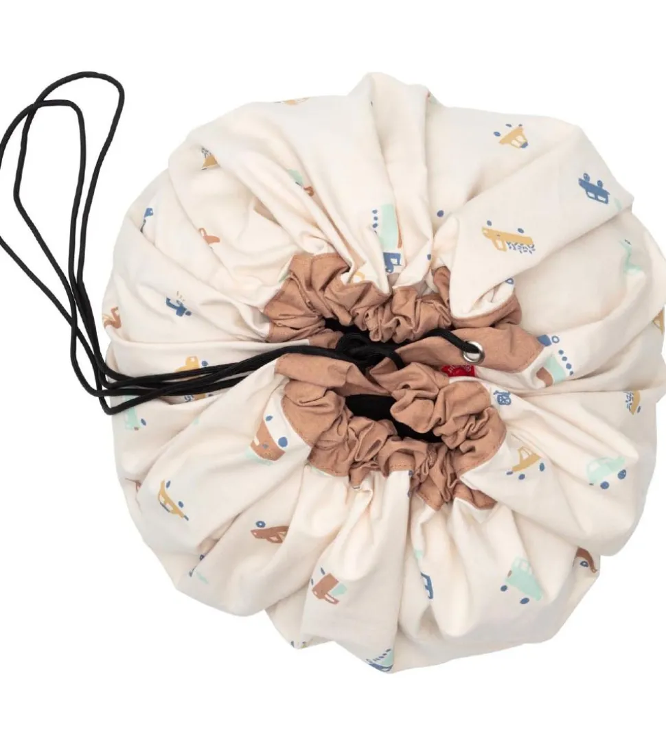 Play&Go Legetøjstæppe - Ø140 - Big Cars