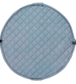 Play&Go Legetøjstæppe - Ø120 - Soft Organic - Dusty Blue