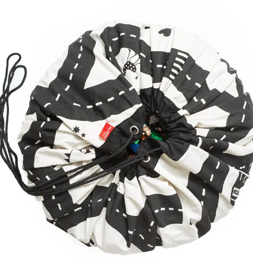 Play&Go Legetøjstæppe - Ø140 cm - Vejbane