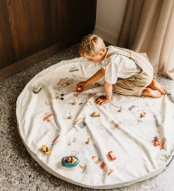 Play&Go Legetøjstæppe - 140 cm - 2-i-1 - City