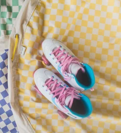 Play&Go Legetøjstæppe - Ø140 cm - Vichy Yellow