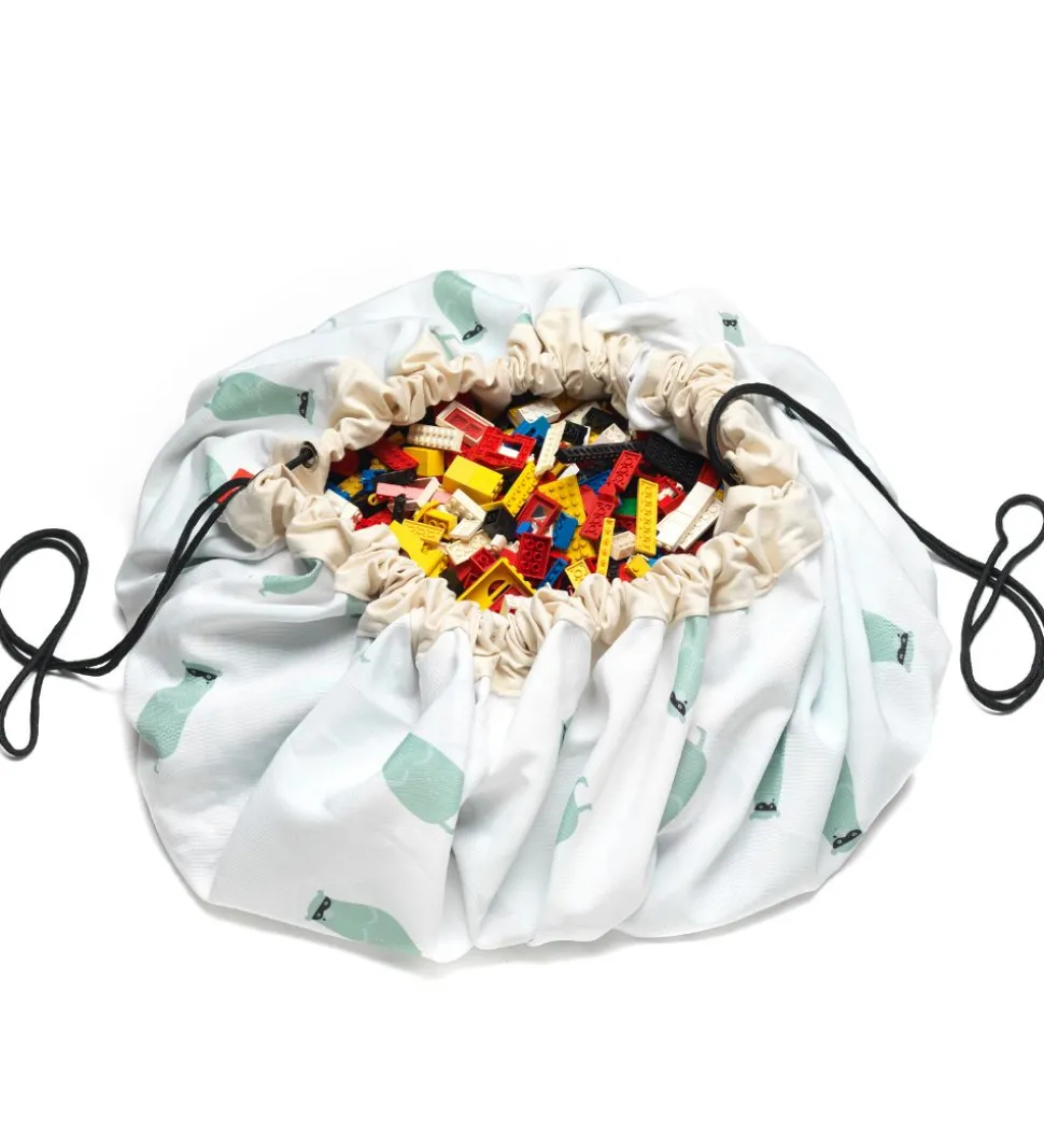 Play&Go Legetøjstæppe - Ø140 cm - Train