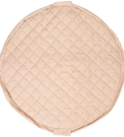 Play&Go Legetøjstæppe - Ø120 cm - Soft Organic - Stripes Brown