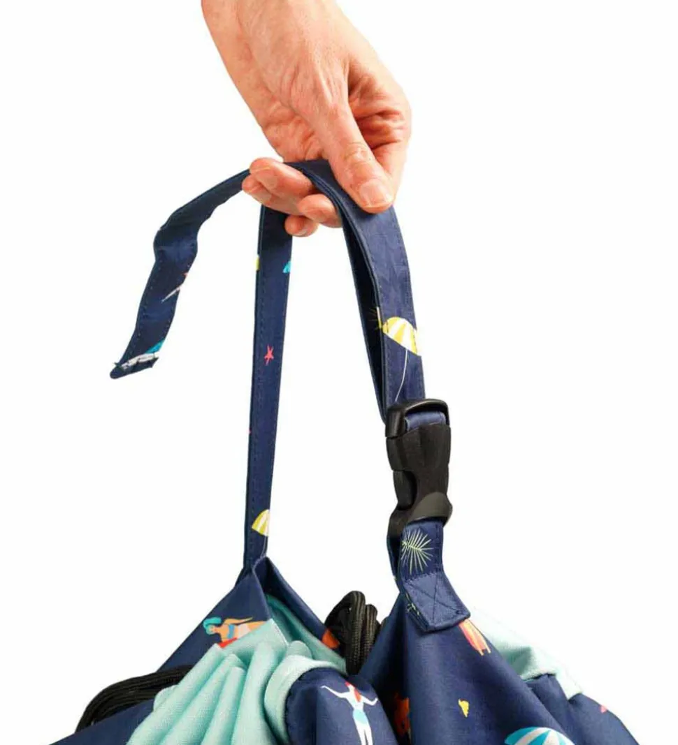 Play&Go Legetøjstæppe - Outdoor - Ø140 cm - Surf