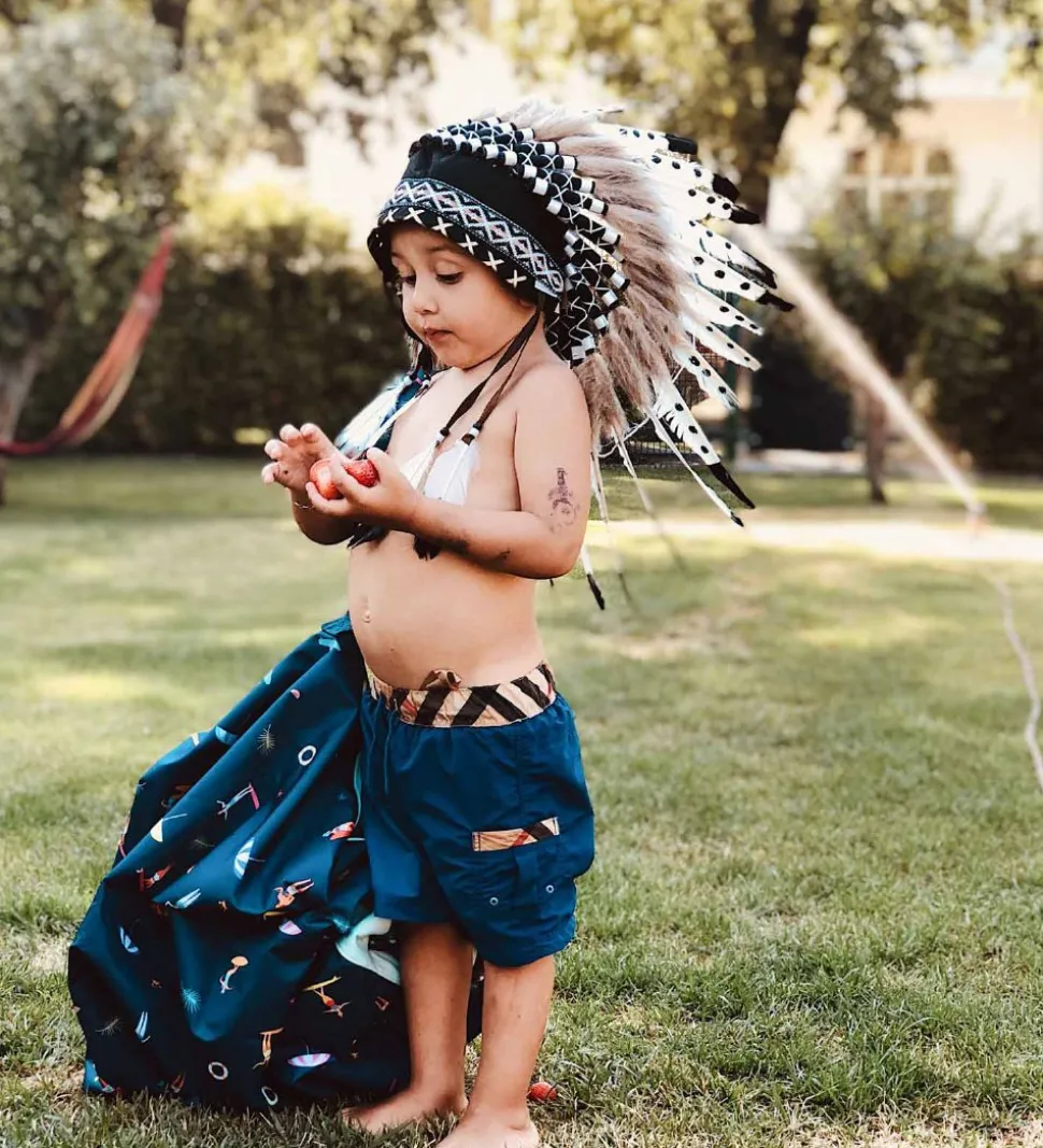 Play&Go Legetøjstæppe - Outdoor - Ø140 cm - Surf