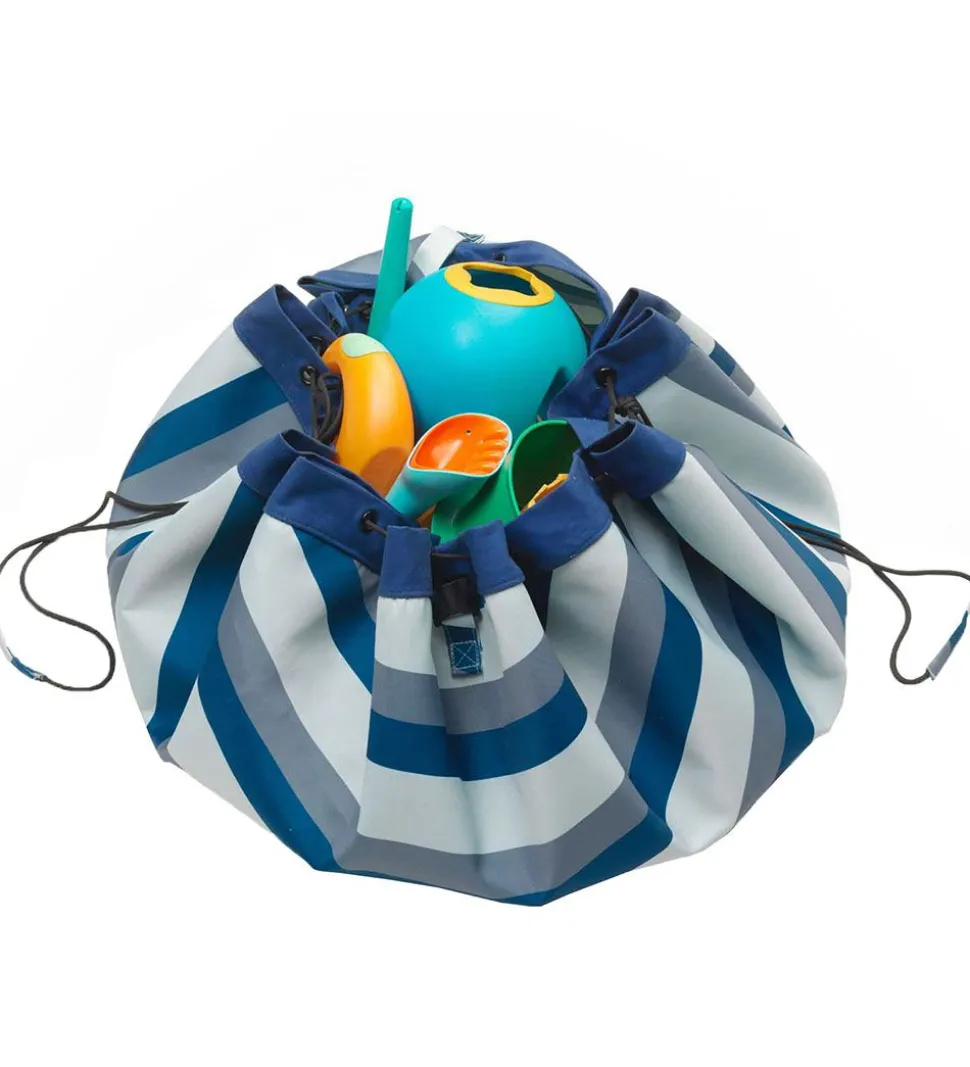 Play&Go Legetæppe - Ø140 - Green Stripes