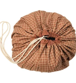 Play&Go Legetæppe - Ø140 - Grid Brown