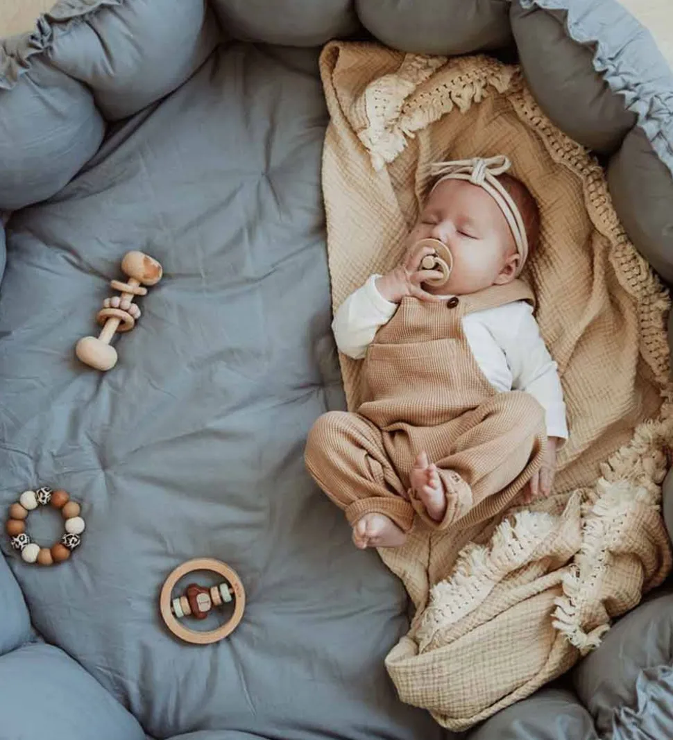 Play&Go Legetæppe - 3-i-1 - Ø130 cm - Dusty Blue