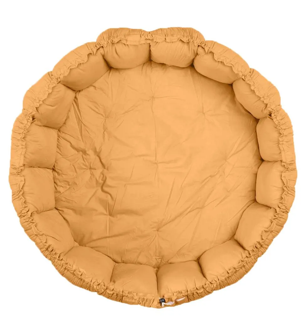 Play&Go Legetæppe - 3-i-1 - Ø130 cm - Mustard