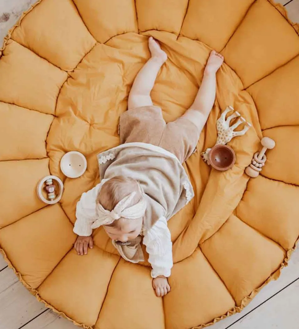 Play&Go Legetæppe - 3-i-1 - Ø130 cm - Mustard