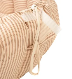 Play&Go Legetæppe - 3-i-1 - Ø130 cm - Bloom Stripes Brown