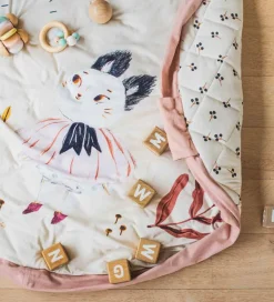 Play&Go x Moulin Roty Legetøjstæppe - 3-i-1 - Ø120 cm - Aprés La