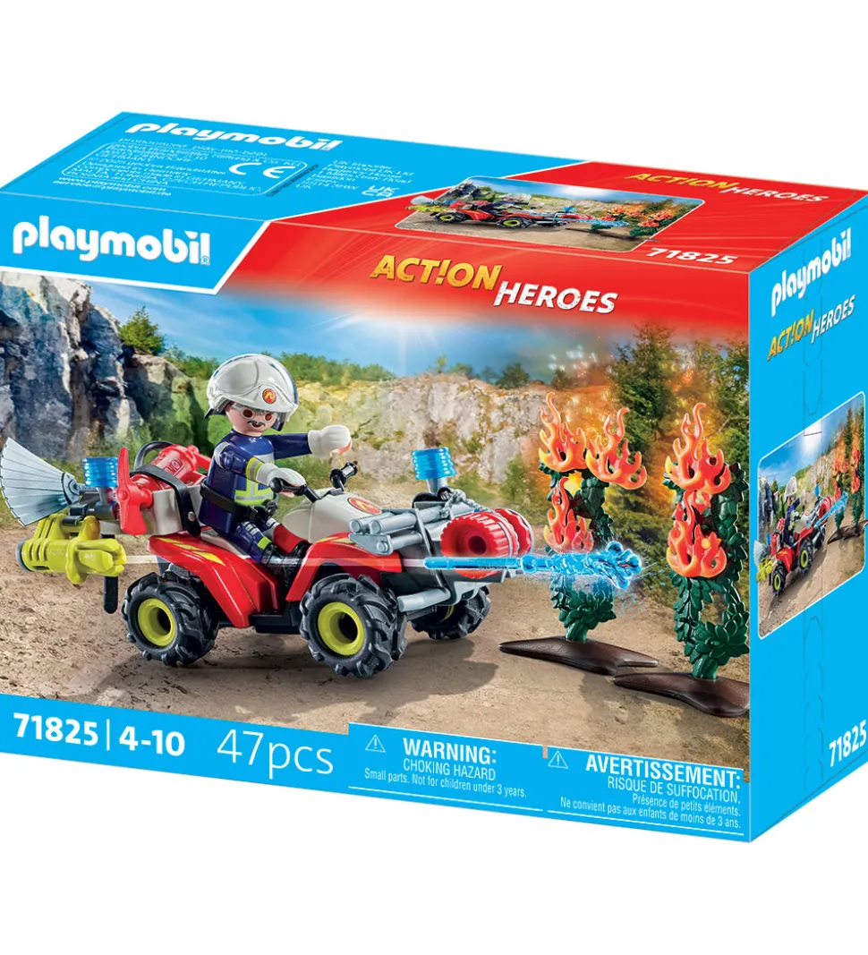 Playmobil Action Heroes - Brandbekæmper Quad - 71825 - 47 Dele